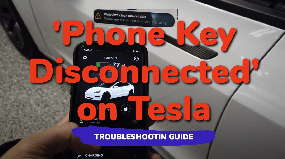 Tesla phone key disconnected