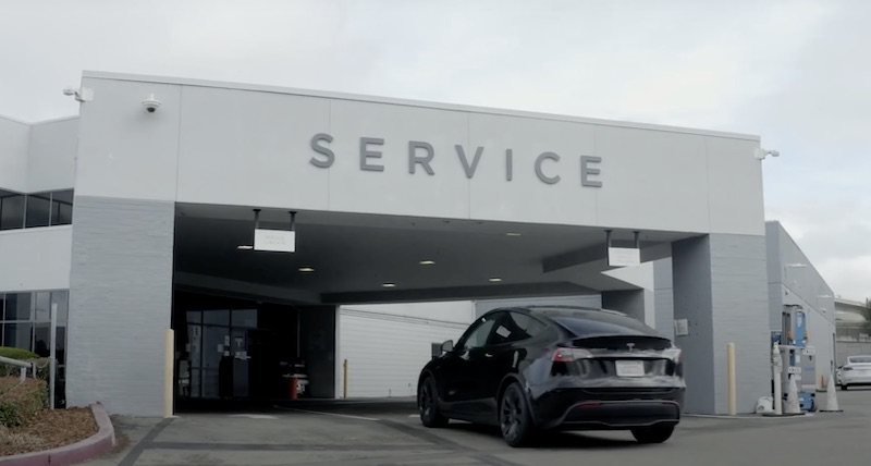 book a Tesla service appointment