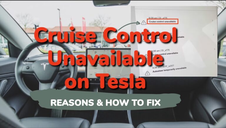 Tesla cruise control unavailable